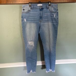 KanCan 3X Distressed Mom Jean